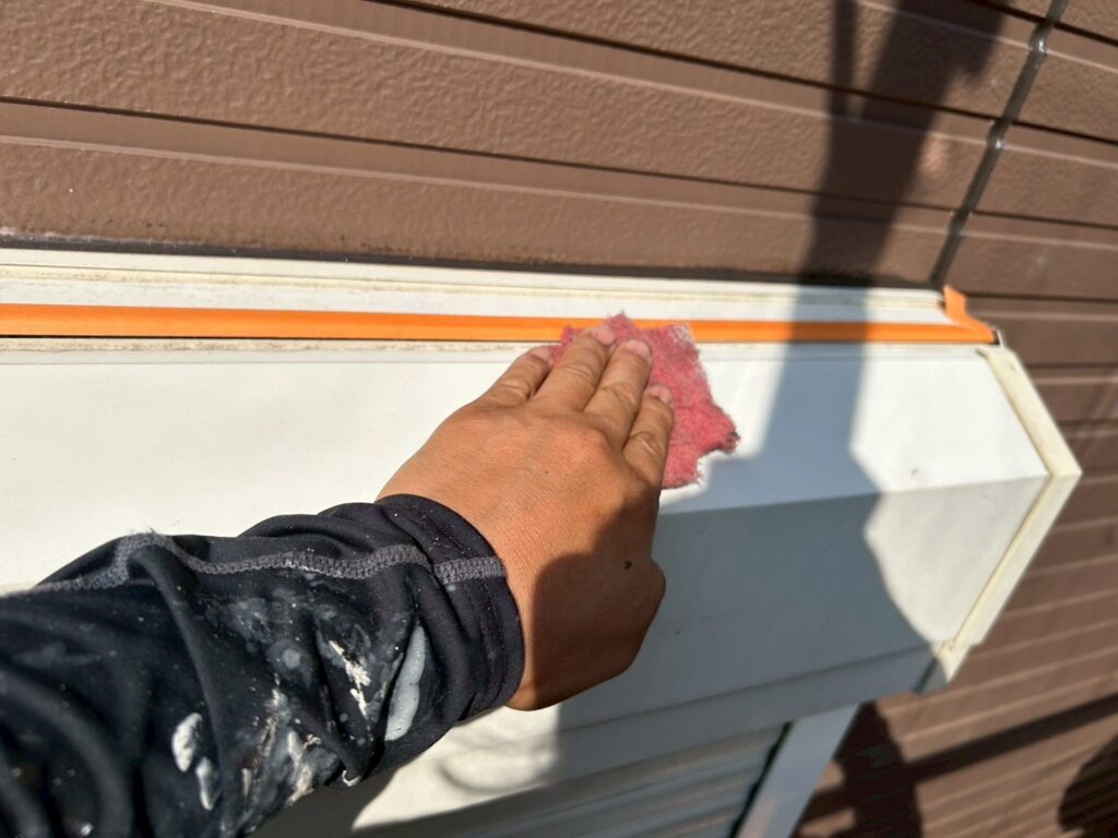 シャッターＢＯＸ素地調整